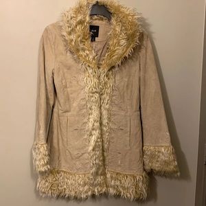 Tan Fur leather jacket